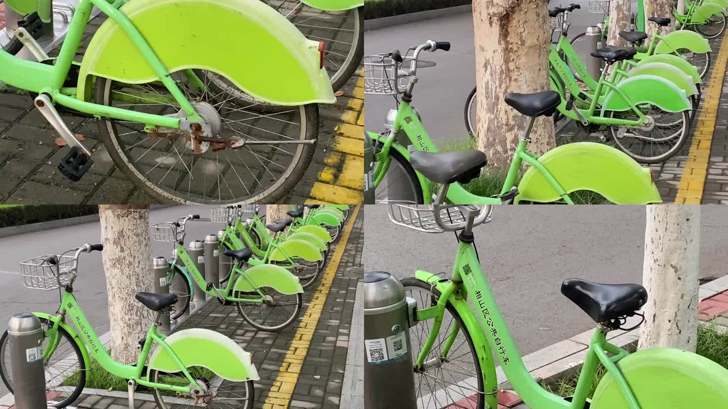 城市街头共享自行车