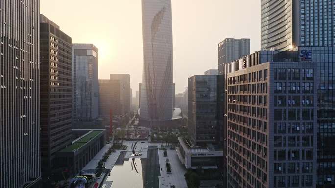 宁波国际金融服务中心商业广场街景
