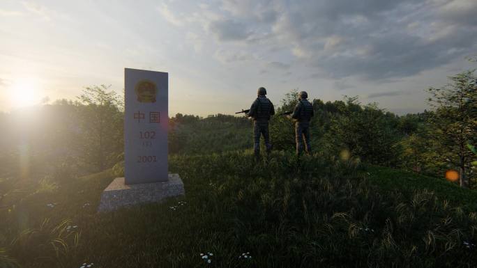 守卫边疆国土边防战士