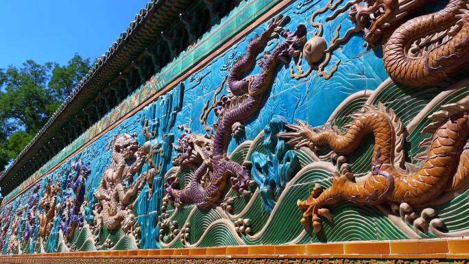 北京-九龙壁-龙的符号-龙文化