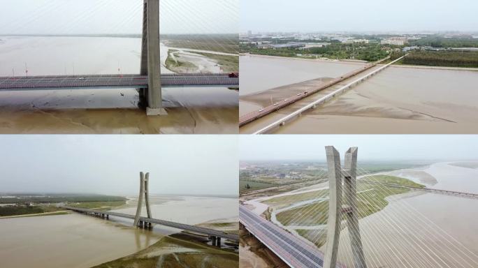 航拍新疆第一师阿拉尔塔里木大桥