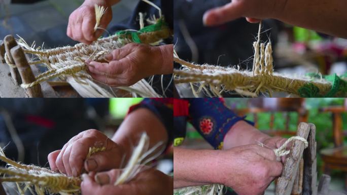 打草鞋织草鞋