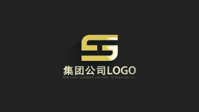 简洁LOGO演绎片头－黑底