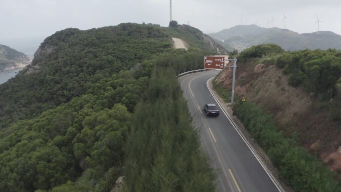 海滨公路 海边车 老车 灰度 4k 归乡