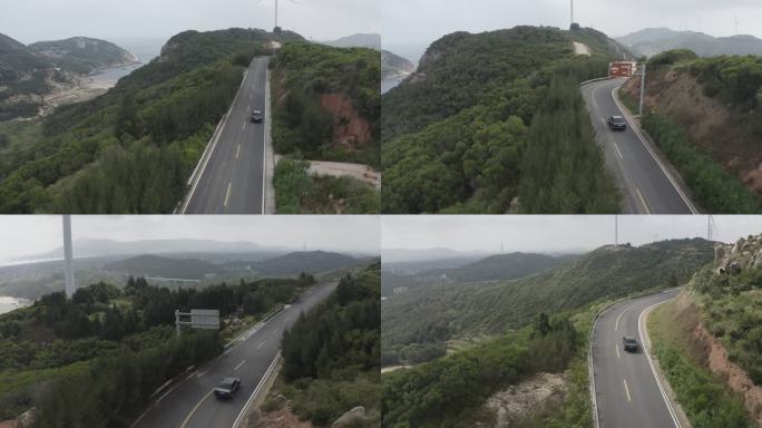 海滨公路 海边车 老车 灰度 4k 归乡