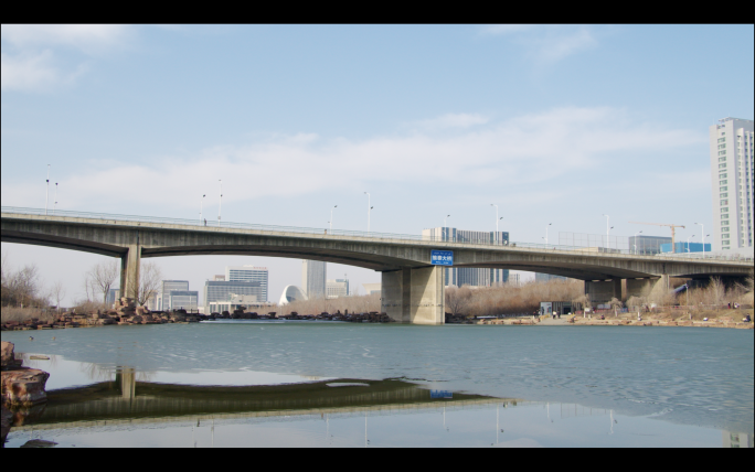 新疆乌鲁木齐维泰大桥大绿谷小绿谷城市街景