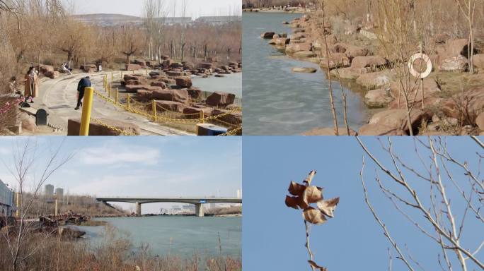 新疆乌鲁木齐维泰大桥大绿谷小绿谷城市街景