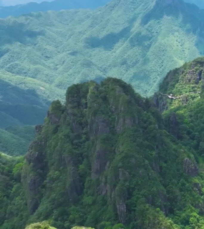 高清竖屏航拍平南北帝山重山复岭