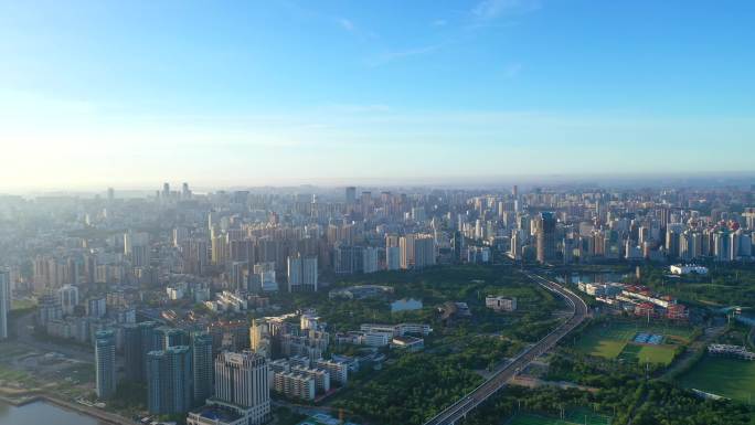 世纪大桥  海口城市大景