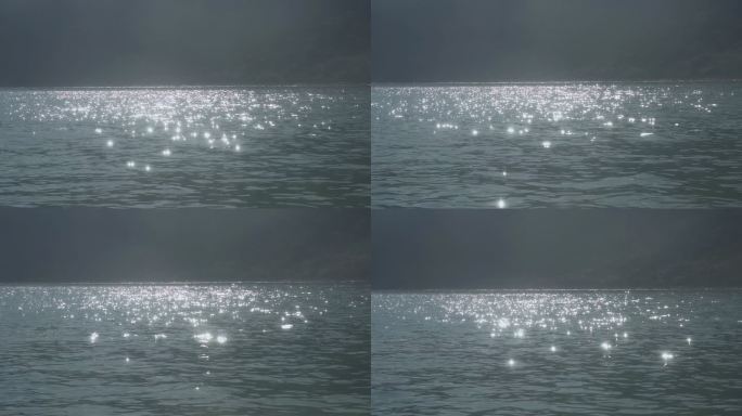 水光照耀水中反光素材