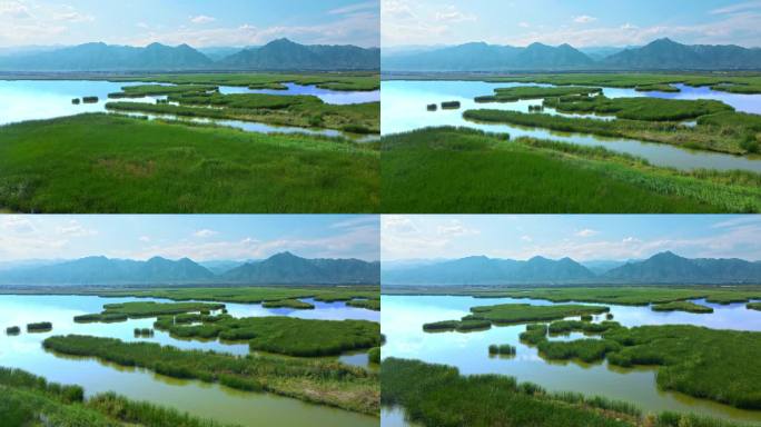 湖泊湿地山脉生态自然水资源