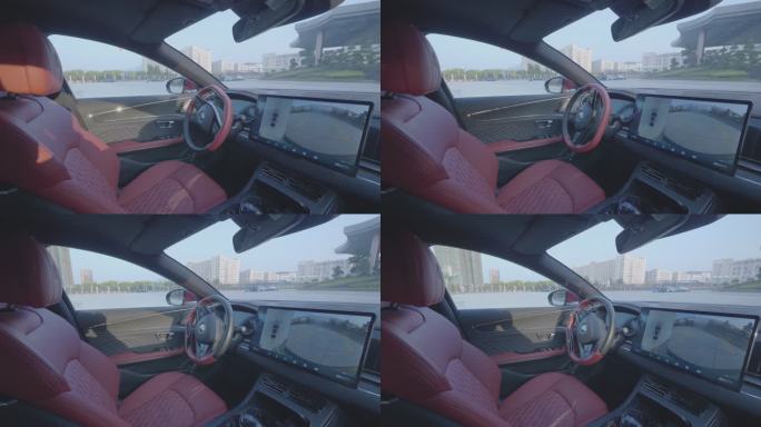 新能源汽车 无人驾驶 方向盘 大屏幕