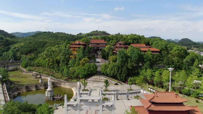 湖南新晃燕来寺古建筑航拍 (5)