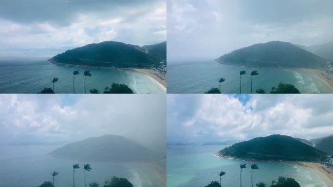 海边风雨流云延时1080P