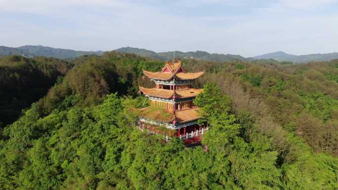 湖南新晃夜郎谷旅游景区航拍 (3)