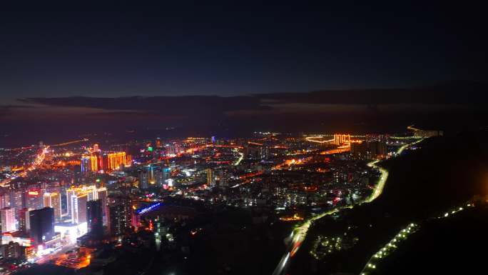 文山夜景城市延时