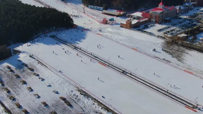 原创白清寨滑雪场航拍