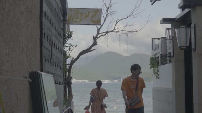 深圳大鹏较场尾海边街景