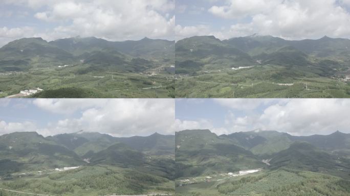 风景 大山 航拍 山水 大地