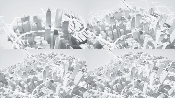 城市建设延时-基础设施、建筑、工程-白色版本