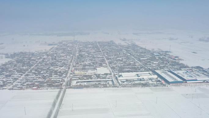 北方农村雪景航怕