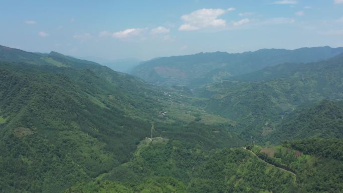 山村航拍  四川凉山