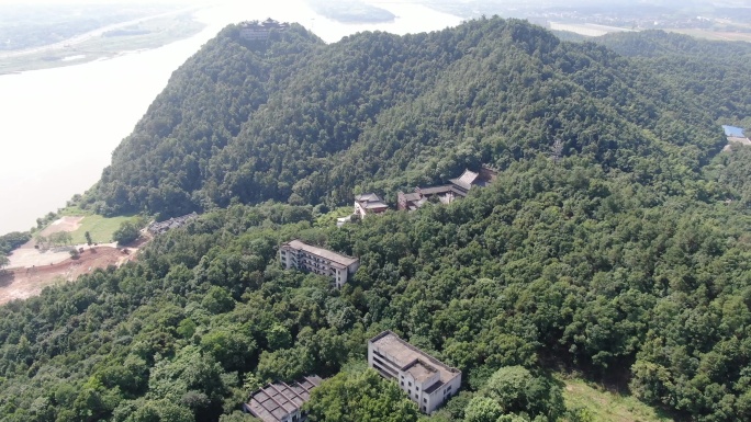 湖南湘潭昭山4A景区航拍