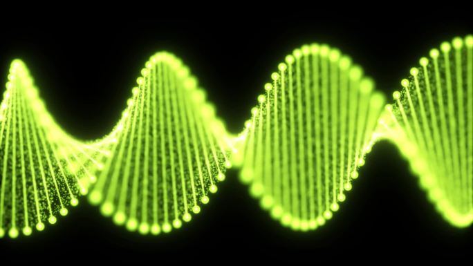 绿色科技医学DNA链条旋转