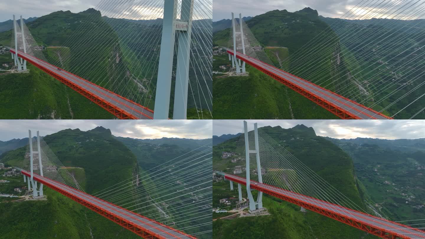 航拍北盘江大桥