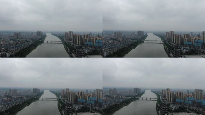 湖南湘乡市城市建设航拍 (4)