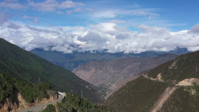 西藏 航拍 空镜 原创 4k 群山 大景
