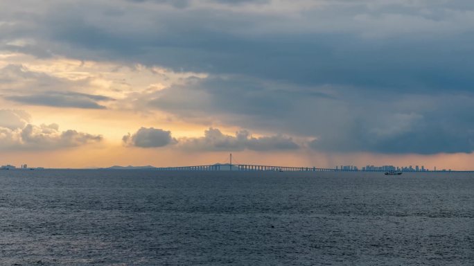 青岛跨海大桥胶州湾延时