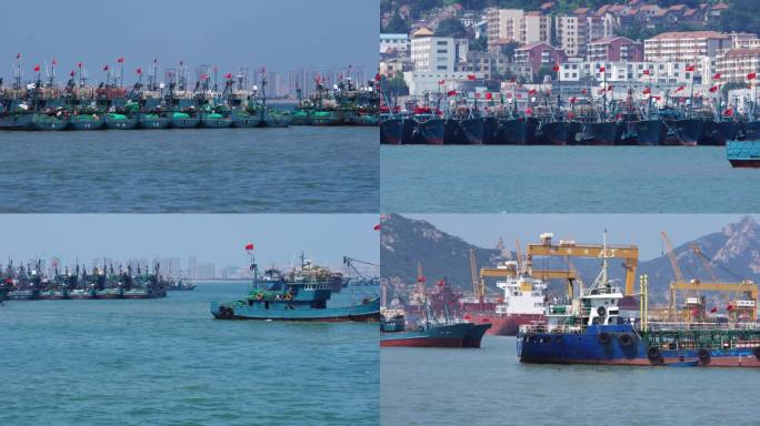 休渔期石岛渔港渔船码头开渔节