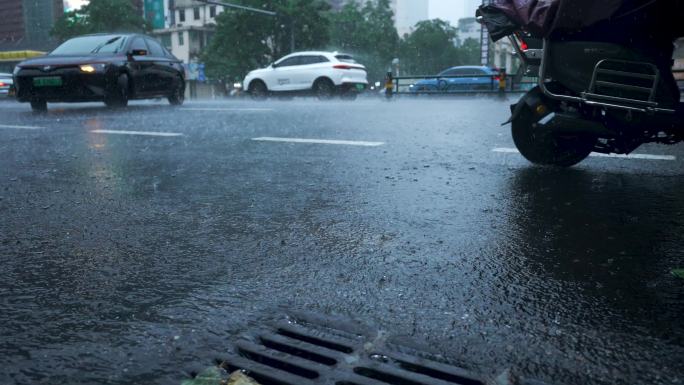 道路雨景-慢镜头