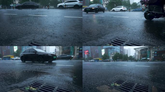 道路雨景-慢镜头