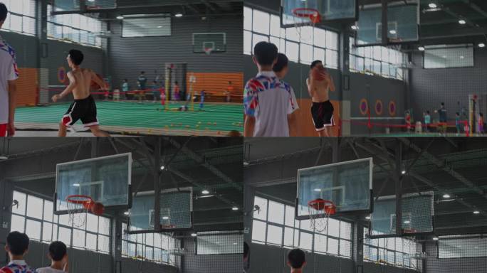 打篮球 -升格拍摄精彩投篮