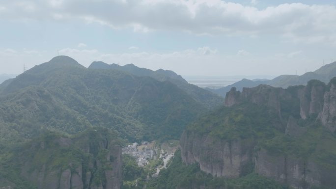 4K温州雁荡山景区 雁荡山航拍