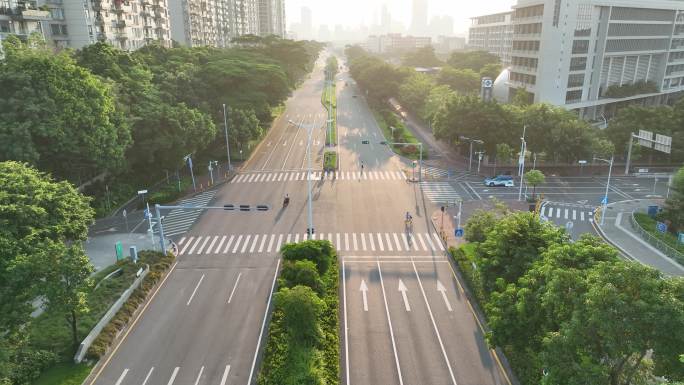 深圳疫情空城航拍