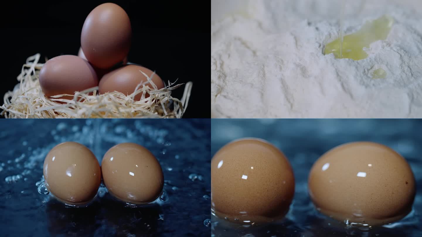 鸡蛋面粉素材鸡蛋谷物农家蛋土鸡蛋