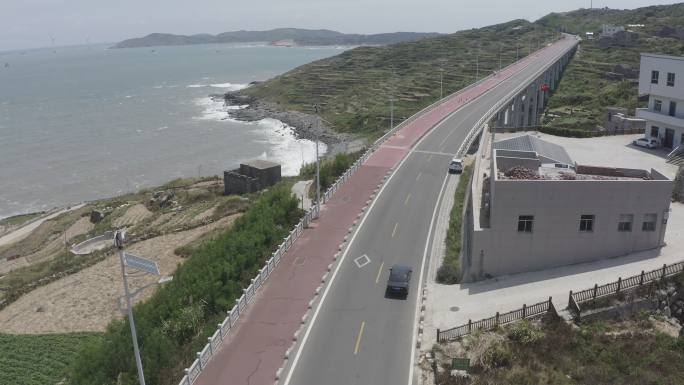 海滨公路 海边车 老车 灰度 4k