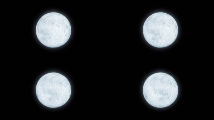 4K中秋超级月亮月球