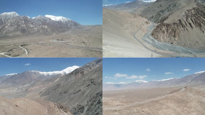 新疆帕米尔高原山川雪山