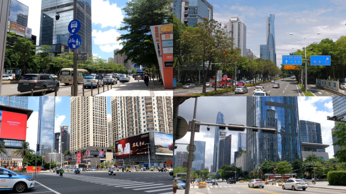 城市白天日常街景_车_4K