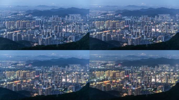 台州温岭城西日转夜景延时4k50 422