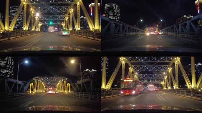 广州 夜景  海珠桥  vlog