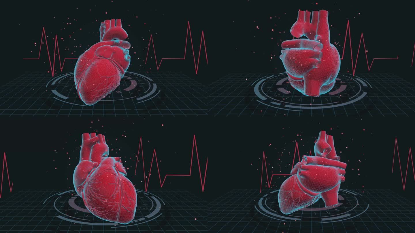 心脏感染疾病心跳-4K循环医学背景