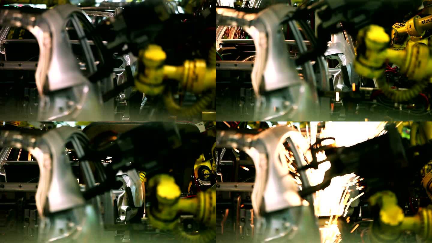 焊接机器人汽车制作生产机械臂