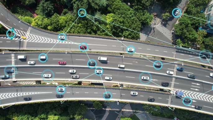 未来交通技术车辆跟踪数字天眼
