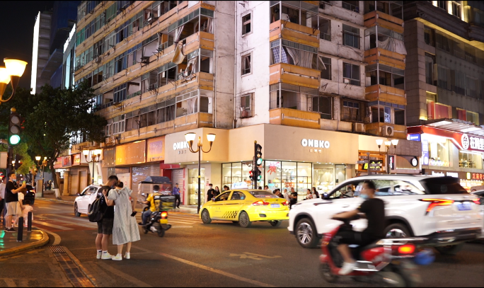 重庆渝中区解放碑城市夜景