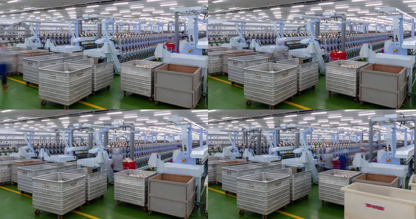 工业纺织厂现代纺织织布布料生产